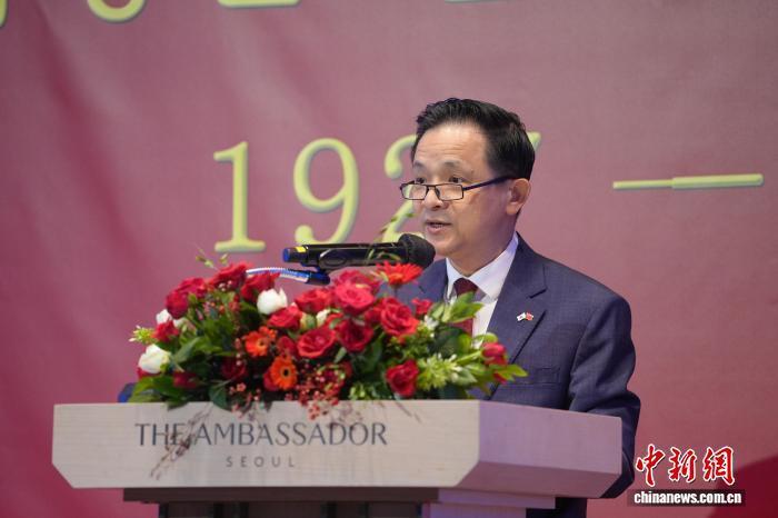 中国驻韩国大使馆举行庆祝中国人民解放军建军98周年招待会