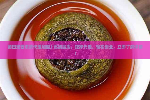 莆田熟普洱茶代理加盟